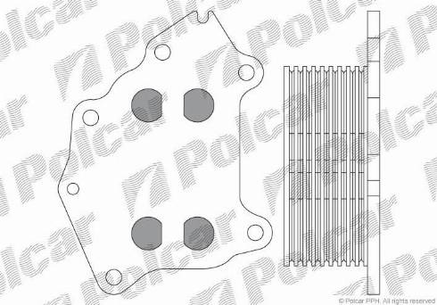 Polcar 5102L8-1 - Moottoriöljyn jäähdytin inparts.fi