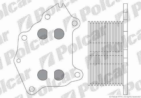 Polcar 5102L8-2 - Moottoriöljyn jäähdytin inparts.fi