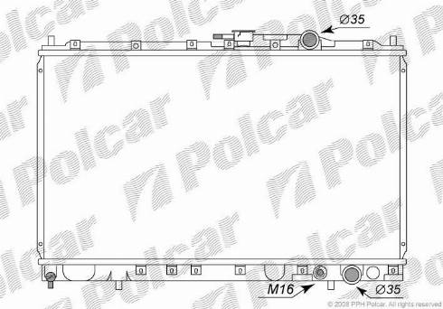 Polcar 5230088K - Jäähdytin,moottorin jäähdytys inparts.fi