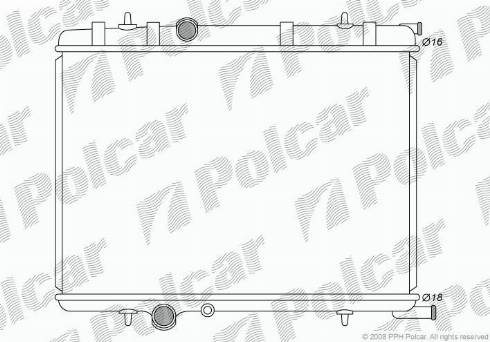 Polcar 579008-2 - Jäähdytin,moottorin jäähdytys inparts.fi