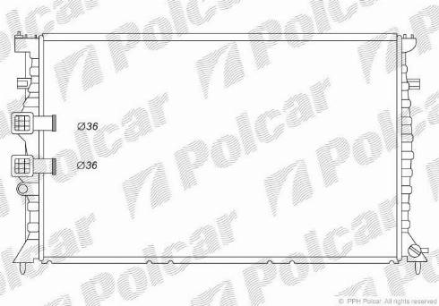 Polcar 5746087X - Jäähdytin,moottorin jäähdytys inparts.fi