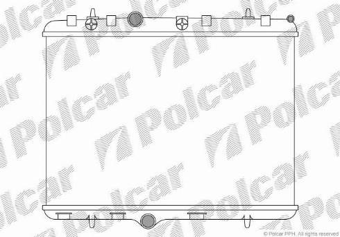 Polcar 574808A1 - Jäähdytin,moottorin jäähdytys inparts.fi