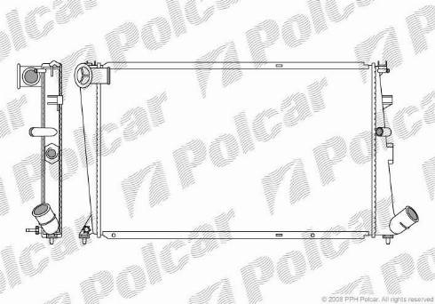 Polcar 5765082X - Jäähdytin,moottorin jäähdytys inparts.fi