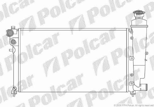 Polcar 570608-5 - Jäähdytin,moottorin jäähdytys inparts.fi