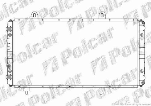 Polcar 570108-2 - Jäähdytin,moottorin jäähdytys inparts.fi