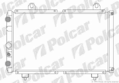 Polcar 570108A3 - Jäähdytin,moottorin jäähdytys inparts.fi