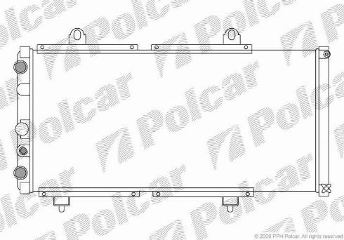 Polcar 570108A2 - Jäähdytin,moottorin jäähdytys inparts.fi