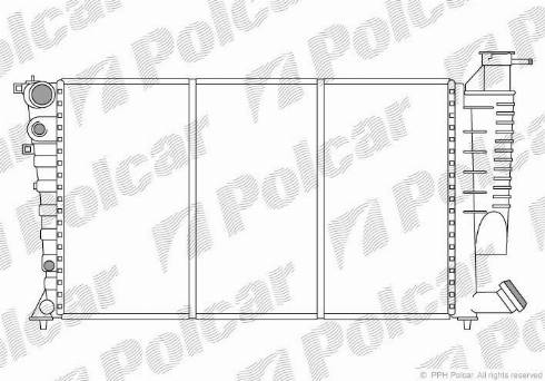 Polcar 5708081X - Jäähdytin,moottorin jäähdytys inparts.fi