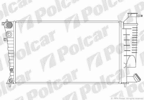 Polcar 570808-1 - Jäähdytin,moottorin jäähdytys inparts.fi