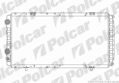 Polcar 570208A2 - Jäähdytin,moottorin jäähdytys inparts.fi