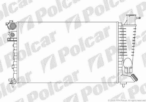 Polcar 570708-2 - Jäähdytin,moottorin jäähdytys inparts.fi