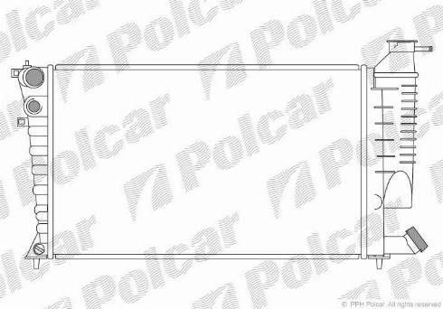 Polcar 570708A6 - Jäähdytin,moottorin jäähdytys inparts.fi