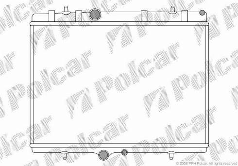 Polcar 571008-4 - Jäähdytin,moottorin jäähdytys inparts.fi