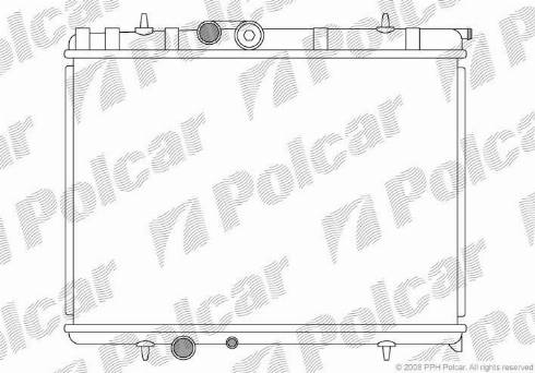 Polcar 571008-2 - Jäähdytin,moottorin jäähdytys inparts.fi