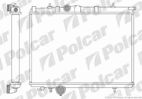 Polcar 572308-6 - Jäähdytin,moottorin jäähdytys inparts.fi