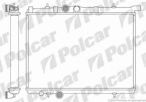 Polcar 572308-2 - Jäähdytin,moottorin jäähdytys inparts.fi