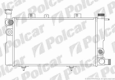 Polcar 572208A1 - Jäähdytin,moottorin jäähdytys inparts.fi