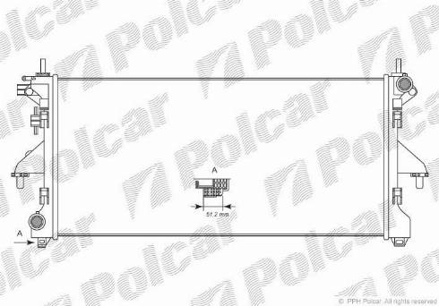 Polcar 577008-4 - Jäähdytin,moottorin jäähdytys inparts.fi