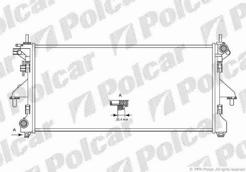 Polcar 577008-1 - Jäähdytin,moottorin jäähdytys inparts.fi