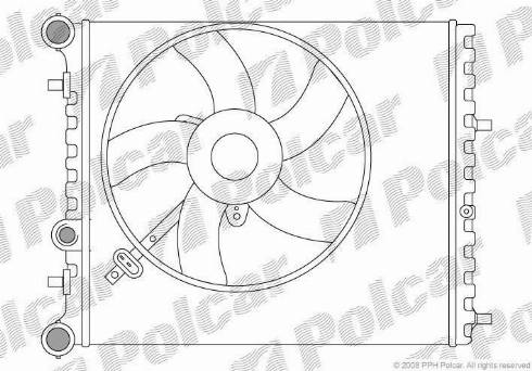 Polcar 6913084X - Jäähdytin,moottorin jäähdytys inparts.fi