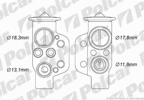 Polcar 6913KZ-1 - Paisuntaventtiili, ilmastointilaite inparts.fi