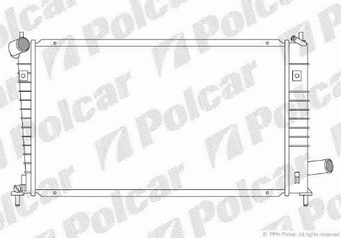 Polcar 652408-2 - Jäähdytin,moottorin jäähdytys inparts.fi