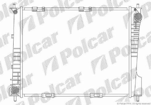 Polcar 605508-2 - Jäähdytin,moottorin jäähdytys inparts.fi