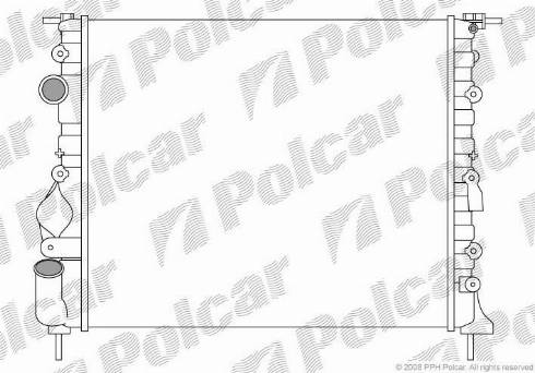 Polcar 6060084X - Jäähdytin,moottorin jäähdytys inparts.fi