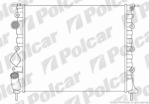 Polcar 606008-4 - Jäähdytin,moottorin jäähdytys inparts.fi