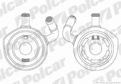 Polcar 6060L8-1 - Moottoriöljyn jäähdytin inparts.fi