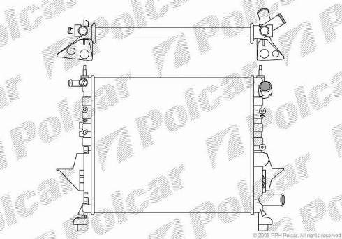 Polcar 600408-1 - Jäähdytin,moottorin jäähdytys inparts.fi