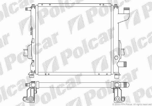 Polcar 600408-2 - Jäähdytin,moottorin jäähdytys inparts.fi