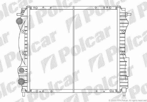 Polcar 6006088X - Jäähdytin,moottorin jäähdytys inparts.fi