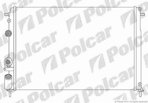 Polcar 600708A5 - Jäähdytin,moottorin jäähdytys inparts.fi