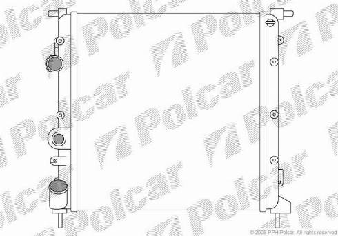 Polcar 601508-6 - Jäähdytin,moottorin jäähdytys inparts.fi