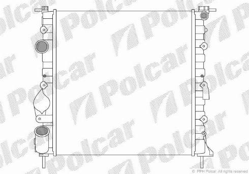 Polcar 6015082X - Jäähdytin,moottorin jäähdytys inparts.fi