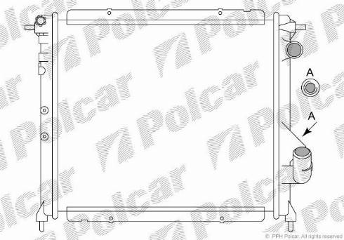Polcar 603108A1 - Jäähdytin,moottorin jäähdytys inparts.fi