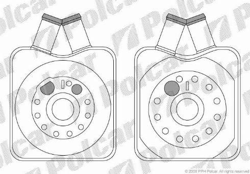 Polcar 1308L8-1 - Moottoriöljyn jäähdytin inparts.fi