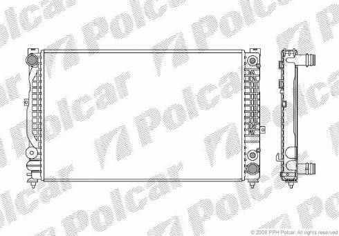 Polcar 1324086X - Jäähdytin,moottorin jäähdytys inparts.fi
