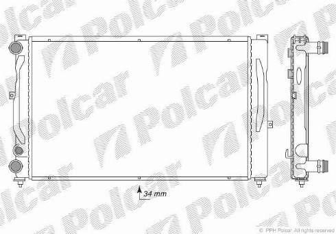 Polcar 132408A2 - Jäähdytin,moottorin jäähdytys inparts.fi