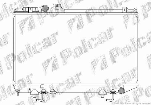 Polcar 816008-4 - Jäähdytin,moottorin jäähdytys inparts.fi