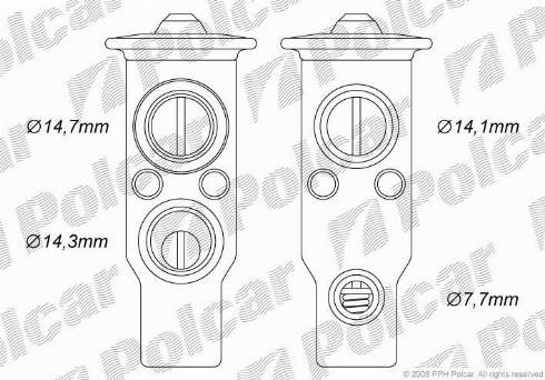 Polcar 8114KZ-1 - Paisuntaventtiili, ilmastointilaite inparts.fi