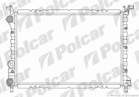 Polcar 300508A4 - Jäähdytin,moottorin jäähdytys inparts.fi