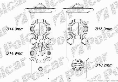 Polcar 3017KZ-2 - Paisuntaventtiili, ilmastointilaite inparts.fi
