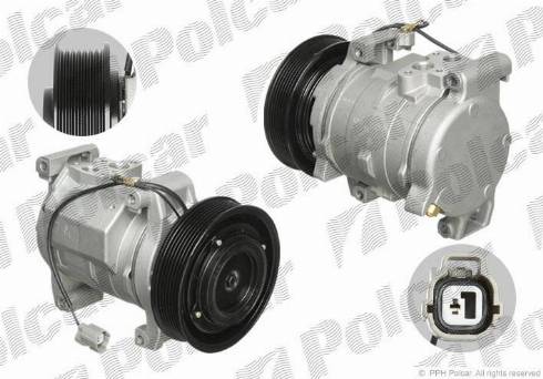 Polcar 3833KS-1 - Kompressori, ilmastointilaite inparts.fi