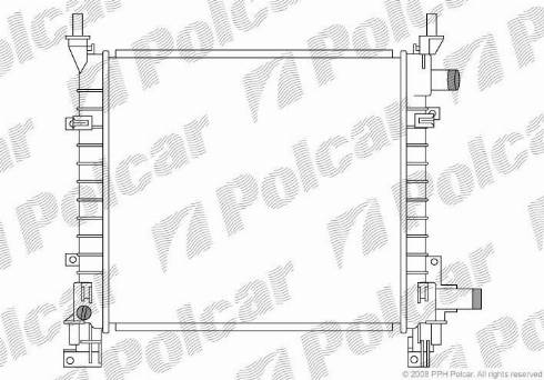 Polcar 320008-1 - Jäähdytin,moottorin jäähdytys inparts.fi