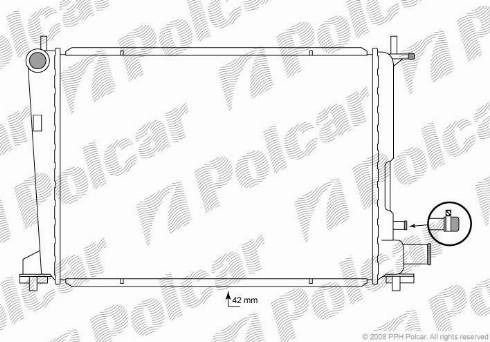 Polcar 321008-3 - Jäähdytin,moottorin jäähdytys inparts.fi