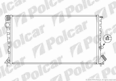 Polcar 235008-6 - Jäähdytin,moottorin jäähdytys inparts.fi