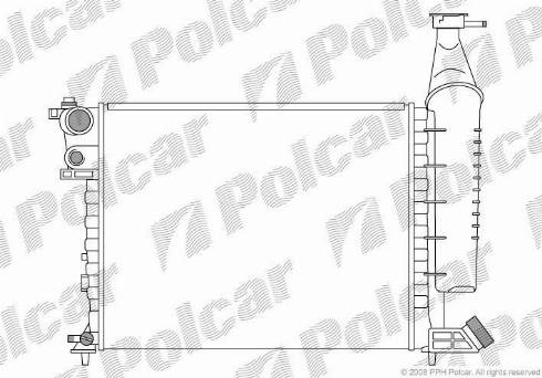 Polcar 2350081X - Jäähdytin,moottorin jäähdytys inparts.fi