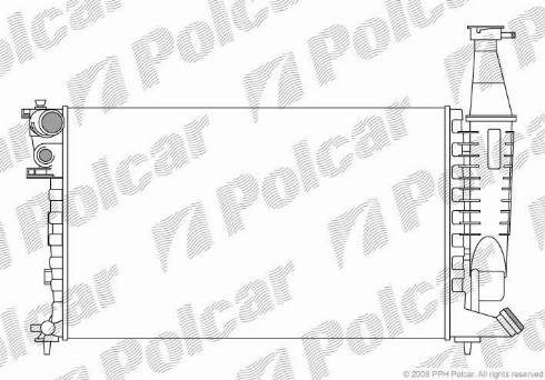 Polcar 235008-2 - Jäähdytin,moottorin jäähdytys inparts.fi